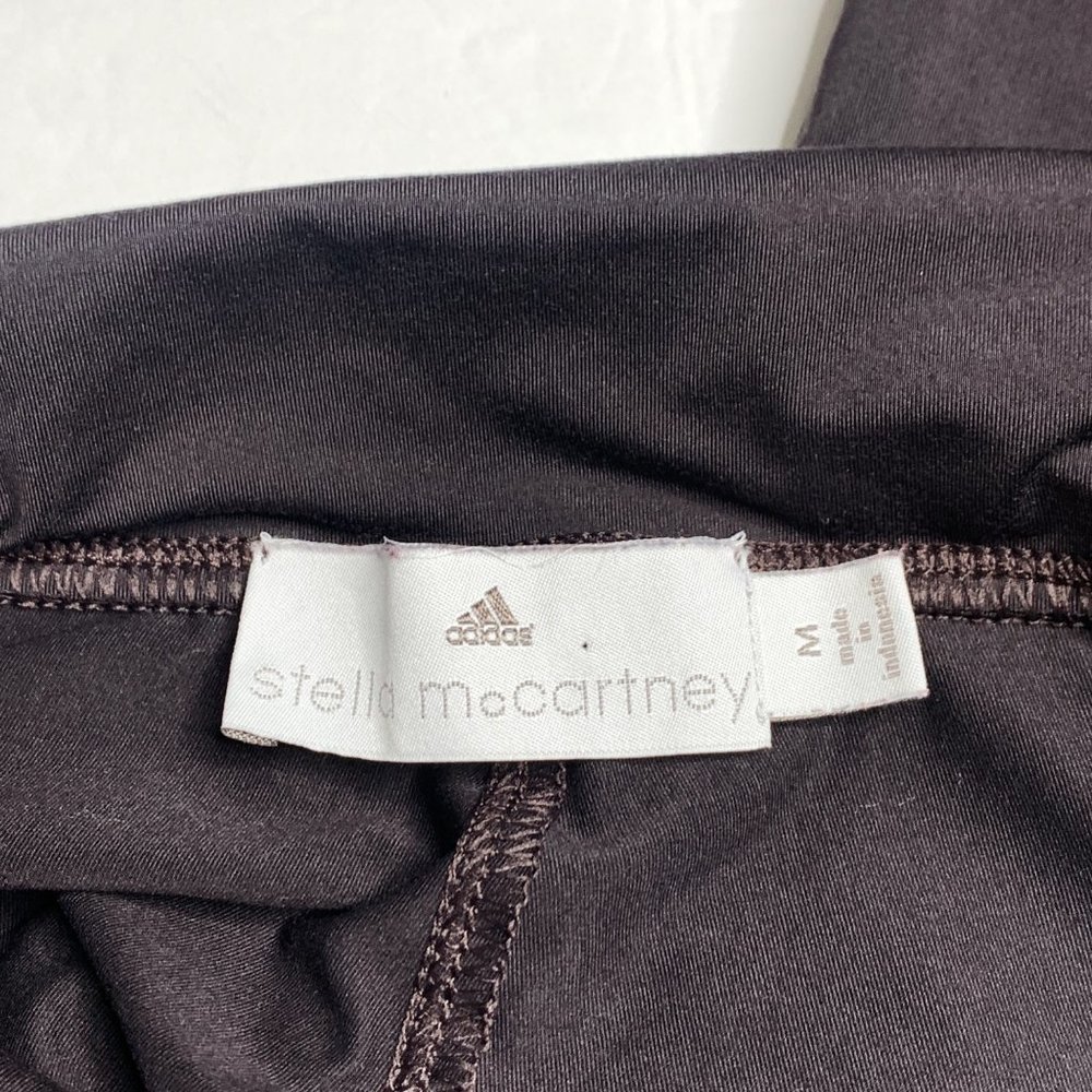 Stella McCartney Adidas Ankle Zip Dark Purple Leggings Workout Athletic Designer - Picture 4 of 12